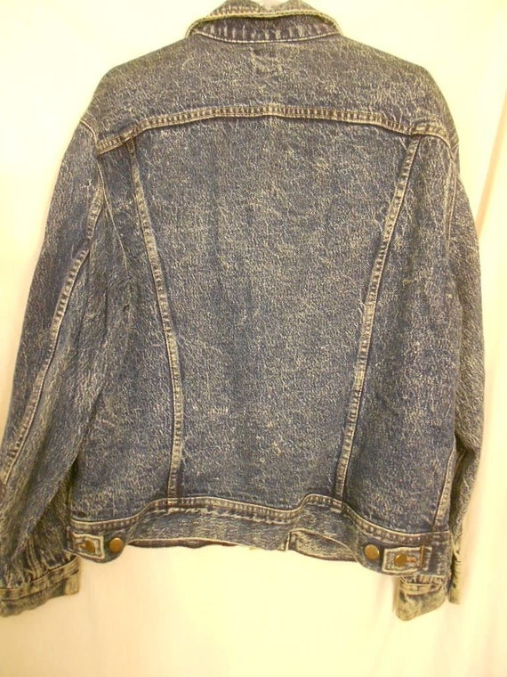 Vintage 80s Lee Men's or Women's Denim Jacket sto… - image 3