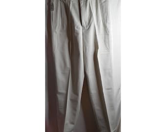 Vintage NWT Jos. A Bank Sz 34W Pleated front cuffed 100% cotton chino pants