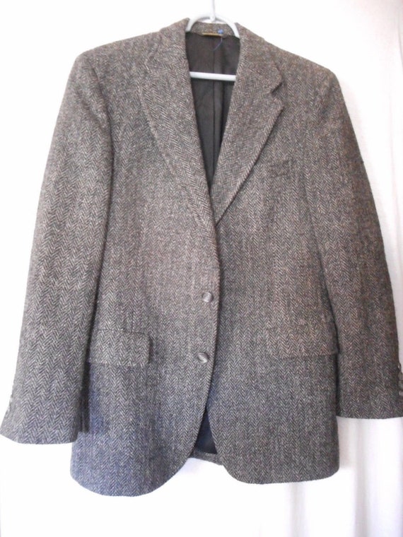 harris tweed herringbone sport coat
