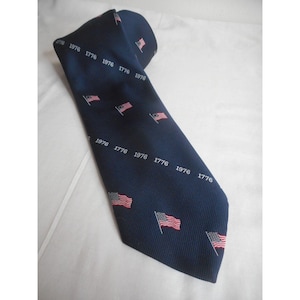 Vintage 1976 1776 Patriotic American flag Men&#39;s tie