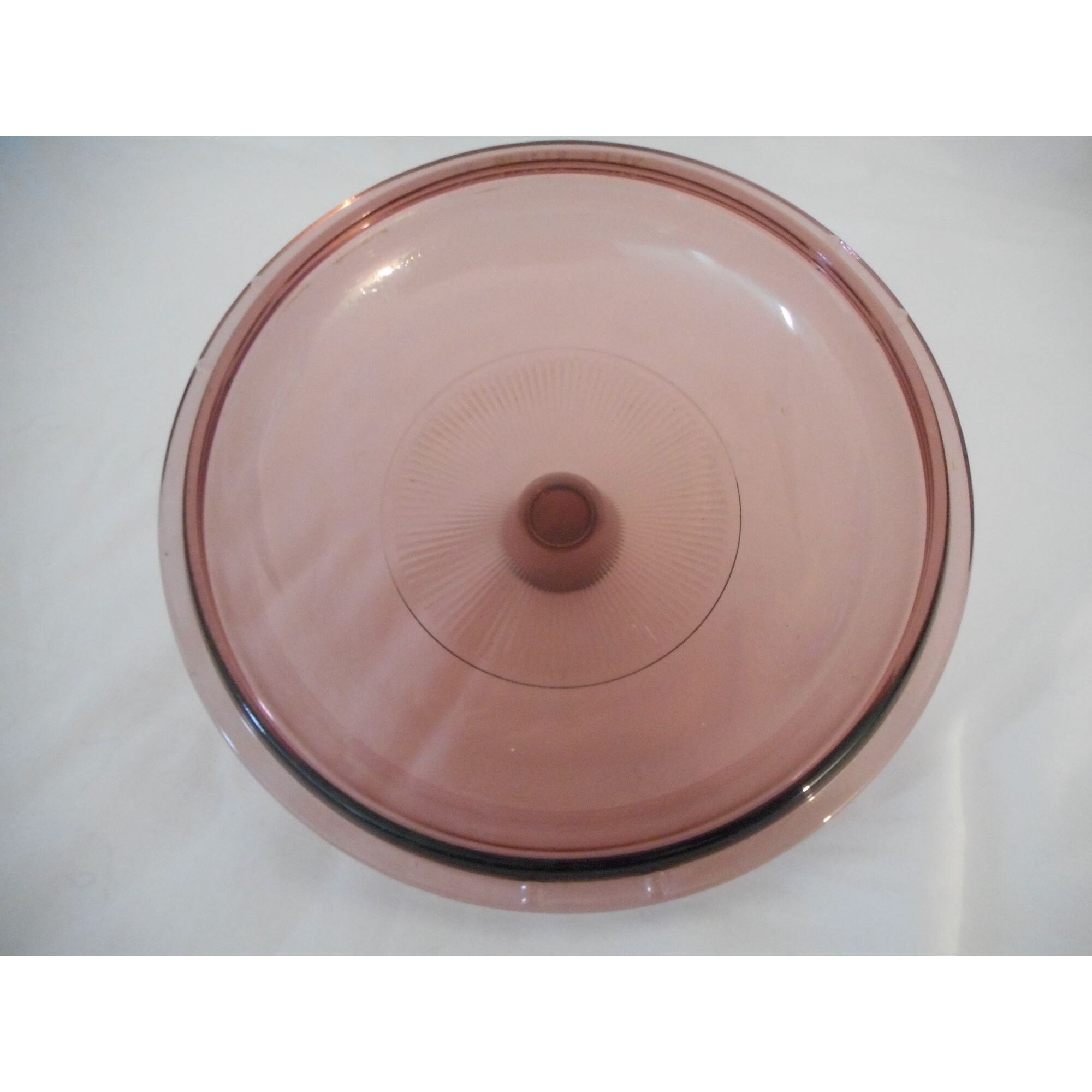 Lot De 2 Plats Nervurés Corning Visions Ambre Avec Couvercles – 24oz Et 1qt