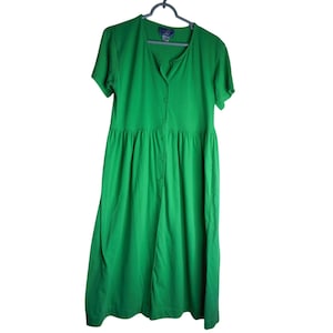 empire waist cotton knit dress Cotton Knit V-Neck Empire A-line Pocket Dress