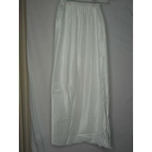 Vintage Nylon romige Witte Maxi Full Length half Slip Petite Pinehurst Lingerie