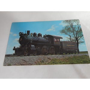 Vintage 1960s Postcard Strasburg railroad PA Locomotive Train Engine
