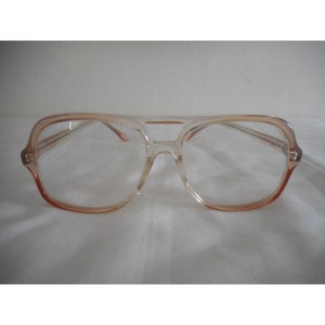 Vintage 1980s light Brown Eyeglasses Eye glasses #1