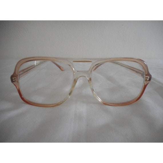 Vintage 1980s light Brown Eyeglasses Eye glasses … - image 1