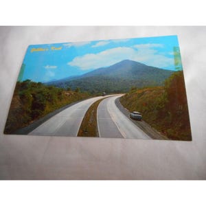 Carte postale vintage sans affectation Gobbler's Knob Pennsylvania Turnpike des années 1960