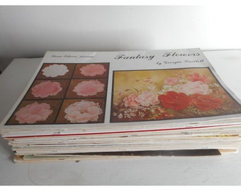 Vintage Lot 30 Scheewe Painting books Workbooks Patterns Tole Oil 1970s