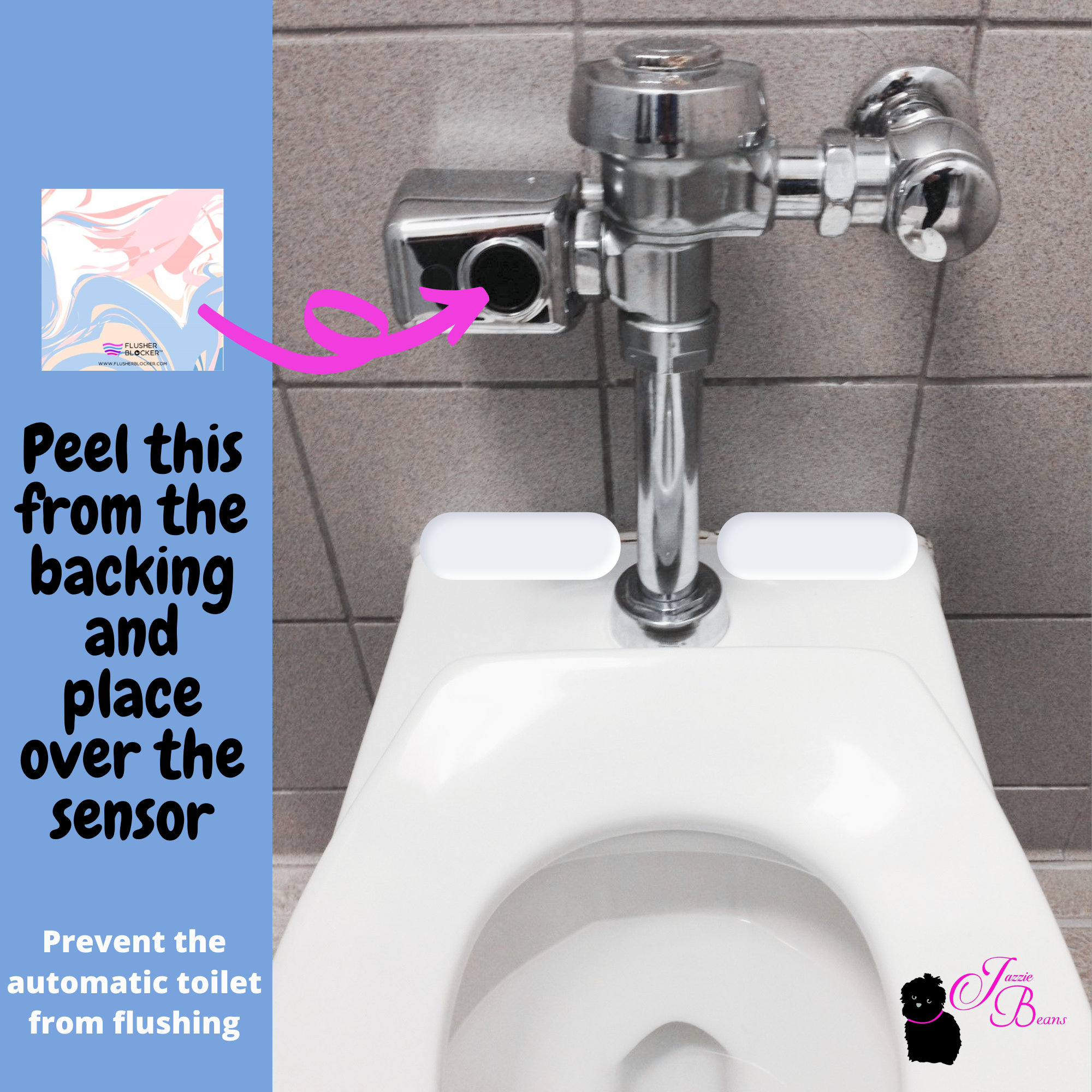 Prevent the Automatic Toilet From Flushing 