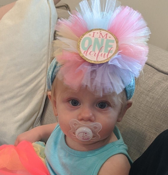 one year old birthday headband