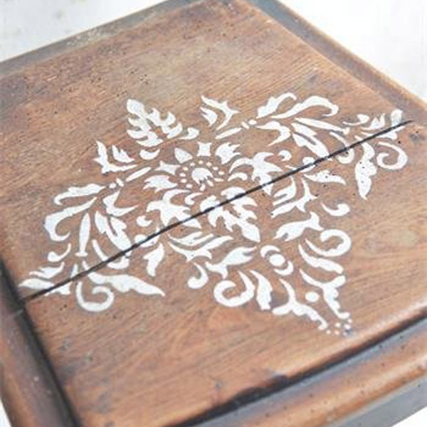 Reusable Stencil With Filigree Motif Paint Stencil JDL Shabby French Vintage