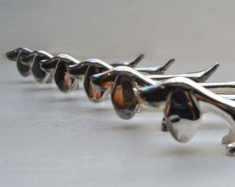 Set of 6 Vintage French Silver Plated Dachshund Teckel Dogs Knife Rests