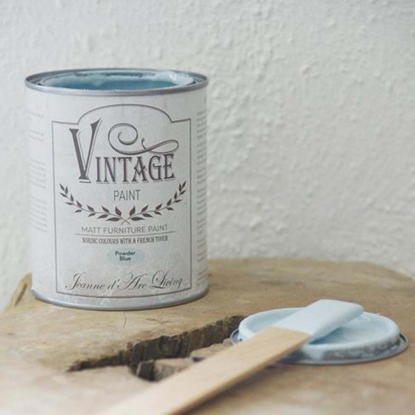 Grande taille, peinture pour meubles vintage, Jeanne D Arc Living, Peinture A La Craie, Powder Blue 700ml 23.6oz Can JDL Shabby French vintage