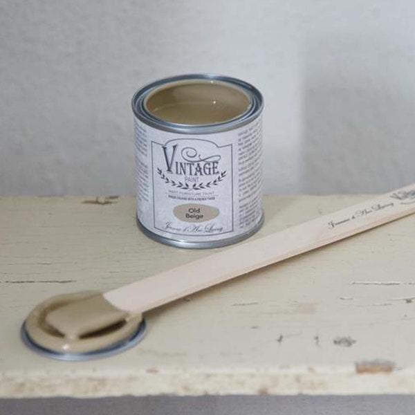 Vintage Furniture Paint, Peinture A La Craie, Jeanne D Arc Living, Old Beige 100ml JDL