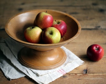 Support à gâteau sur pied en bois compote française assiette à dessert vintage boutique présentoir de mariage bol à fruits