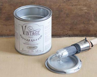 Pintura Vintage Plata Metalizada 200ml Shabby French Vintage