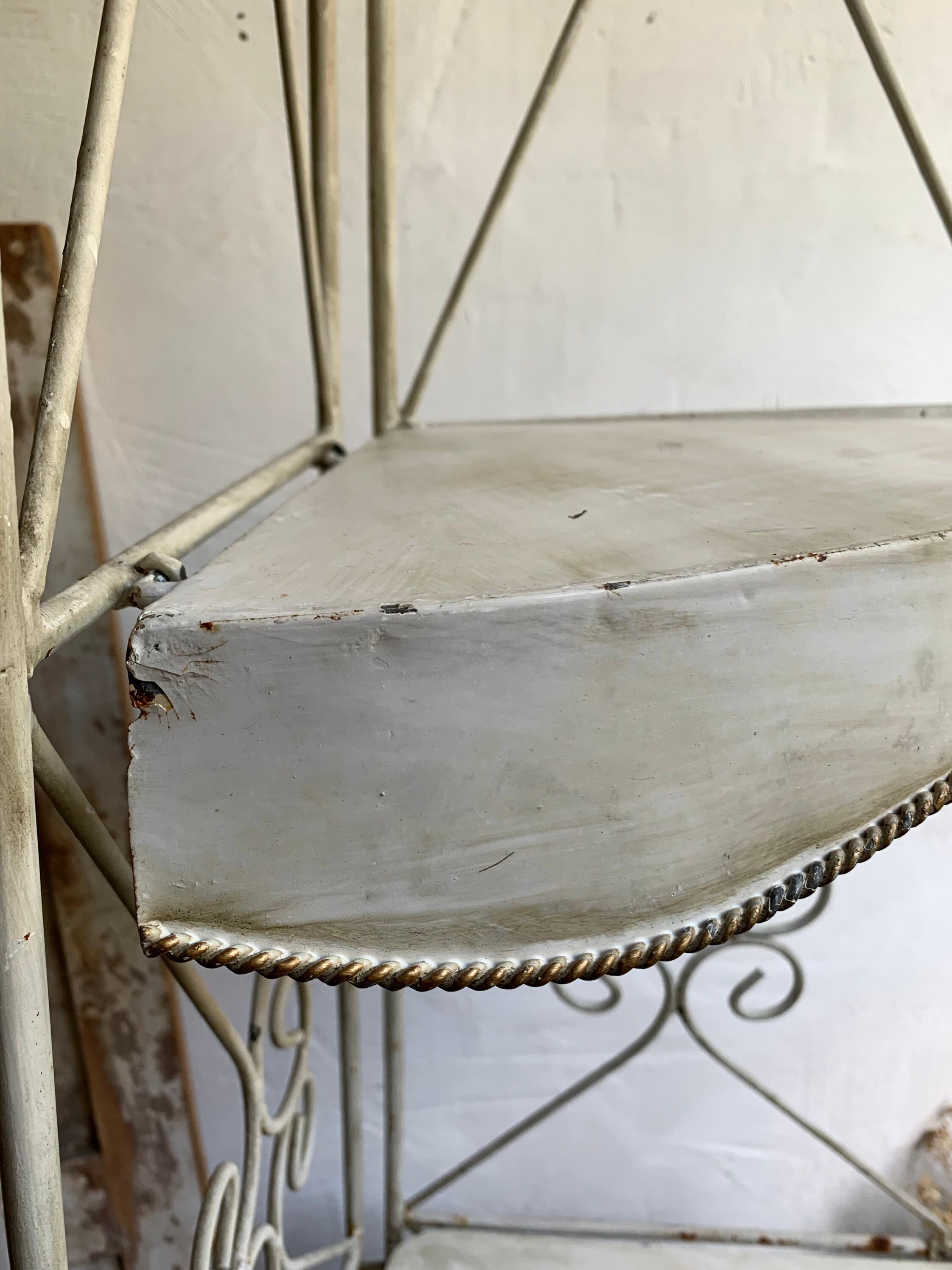 Large Antique French Bakers Rack Corner Unit Shop Shelves Etsy