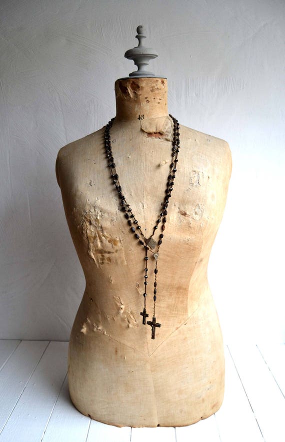 Large Antique Mannequin French Tailors Dummy Wooden Dress Form