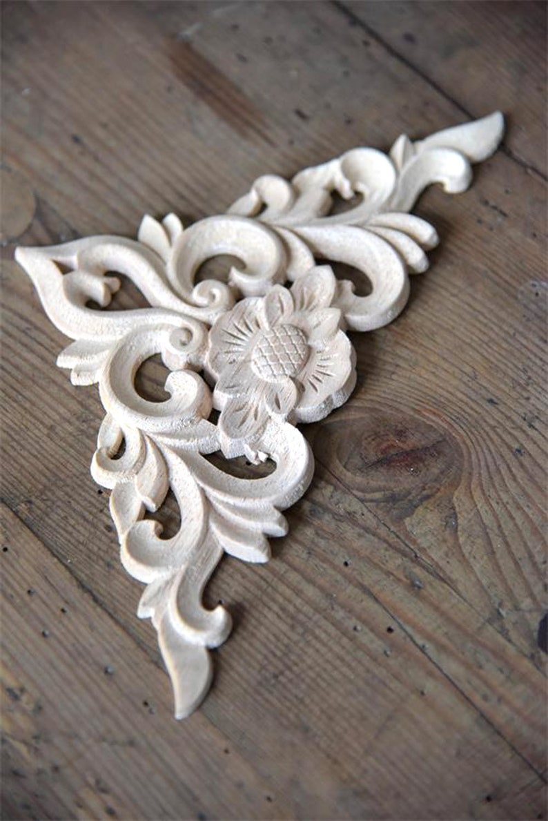 Wooden Corner Detail Filigree Carving Natural Wood Furniture Etsy