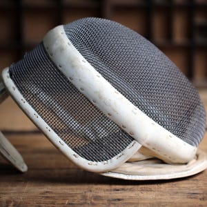 Vintage French Fencing Mask Wire Face Protection Sports Equipment Memorabilia Prieur Paris