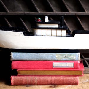 Vintage Model Wooden Boat Model Ship