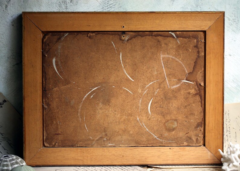 Antique Oil Painting by Henri Grandjean Barge on the Banks of the Seine