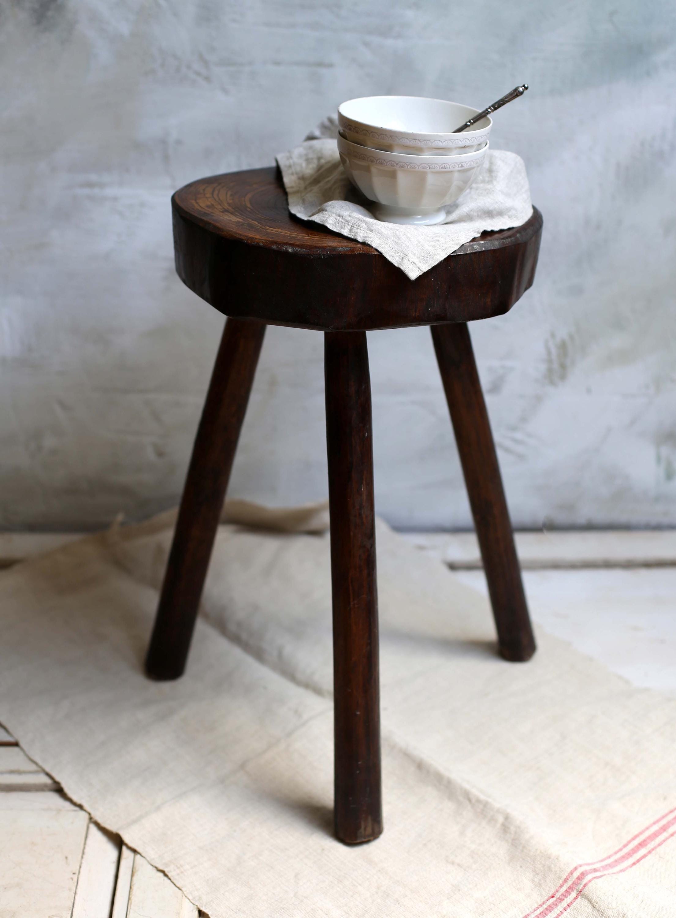 三脚ボビン ミルキングスツール 飾り台 フラワースタンド