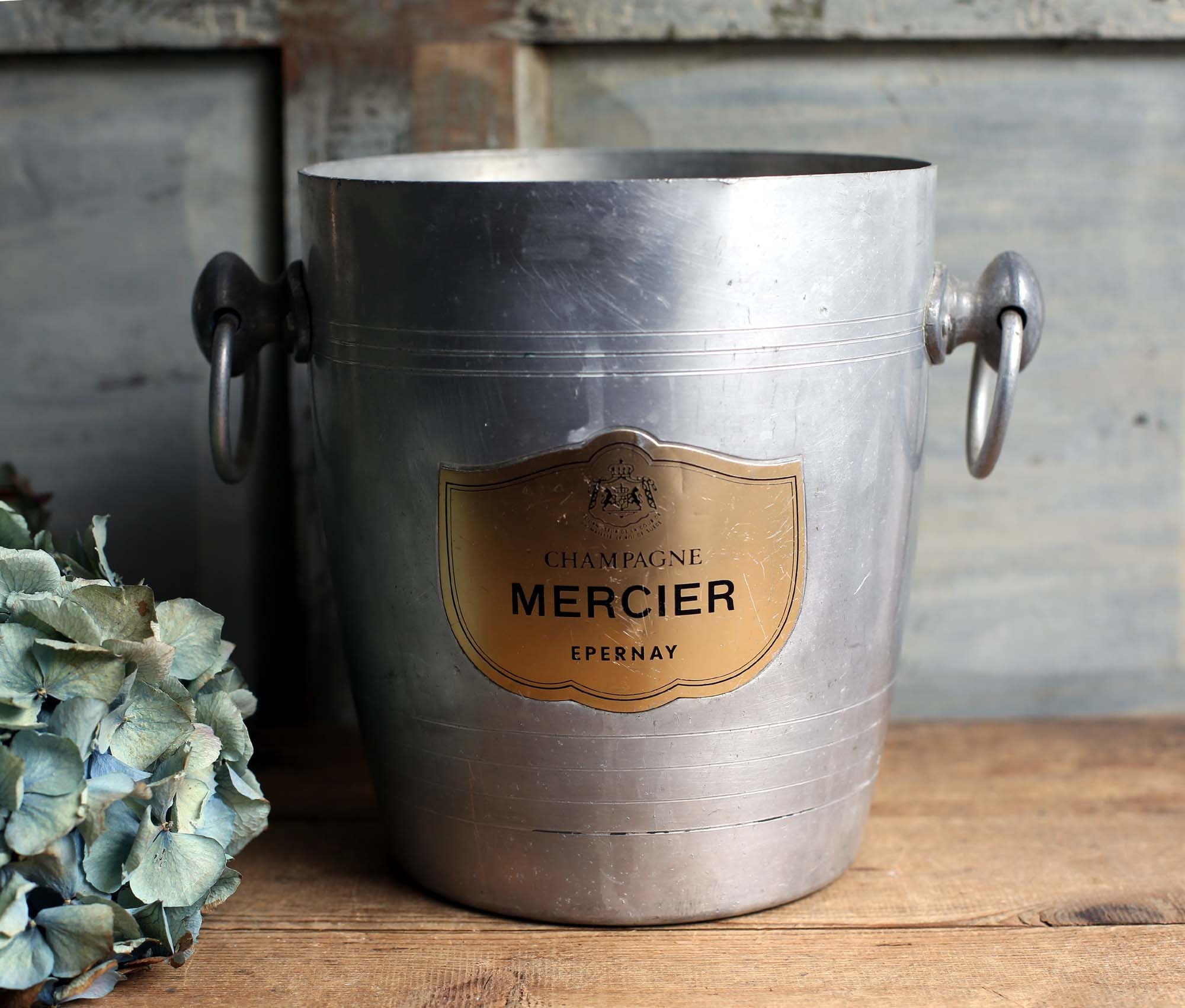 Millésime Français Aluminium Mercier Epernay Champagne Seau à Glace Refroidisseur de Vin