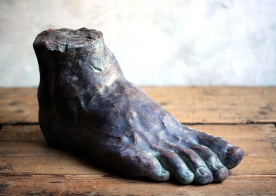 HUGE Foot Statue Vintage Large Italian Neoclassical Cast Stone With Bronze  Finish Anatomical Male Foot of Hercules From Rome - Etsy Canada