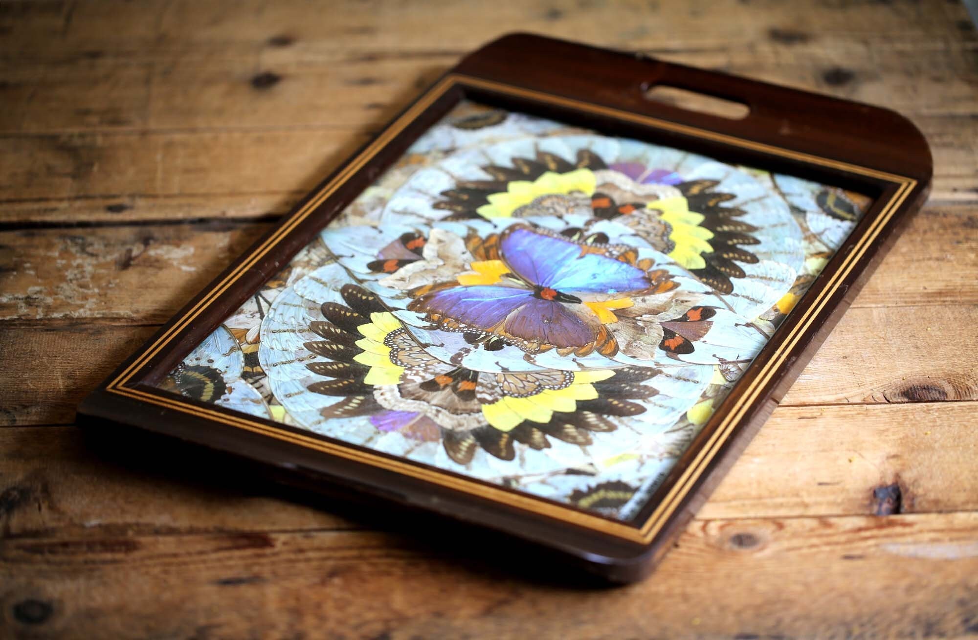plateau Papillon Vintage