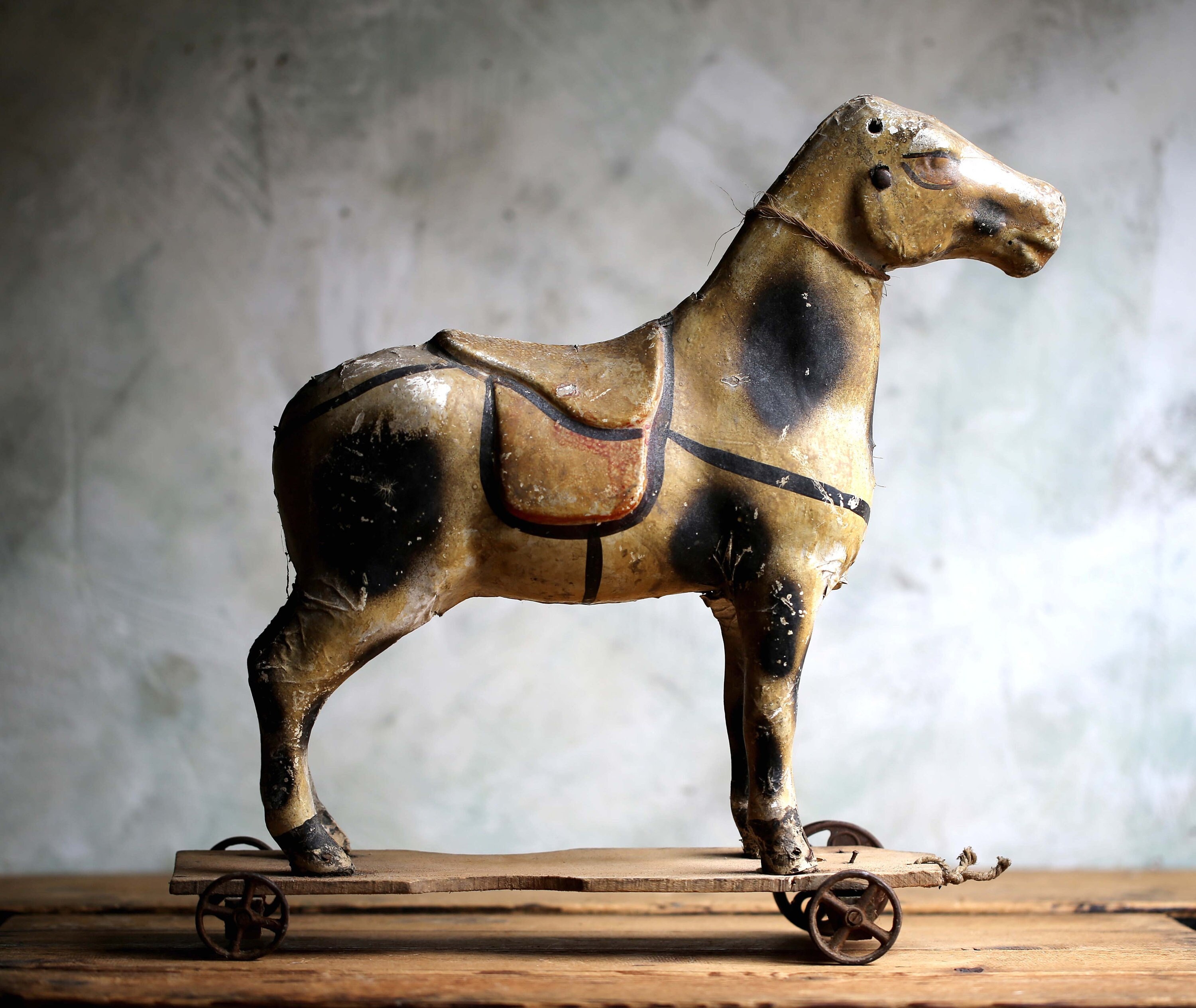 Antique toy sale horse on wheels