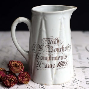 1902 Souvenir Jug Coronation of King Edward VII and Queen Alexandria Antique Porcelain Pitcher Vintage Memorabilia Royalty image 6