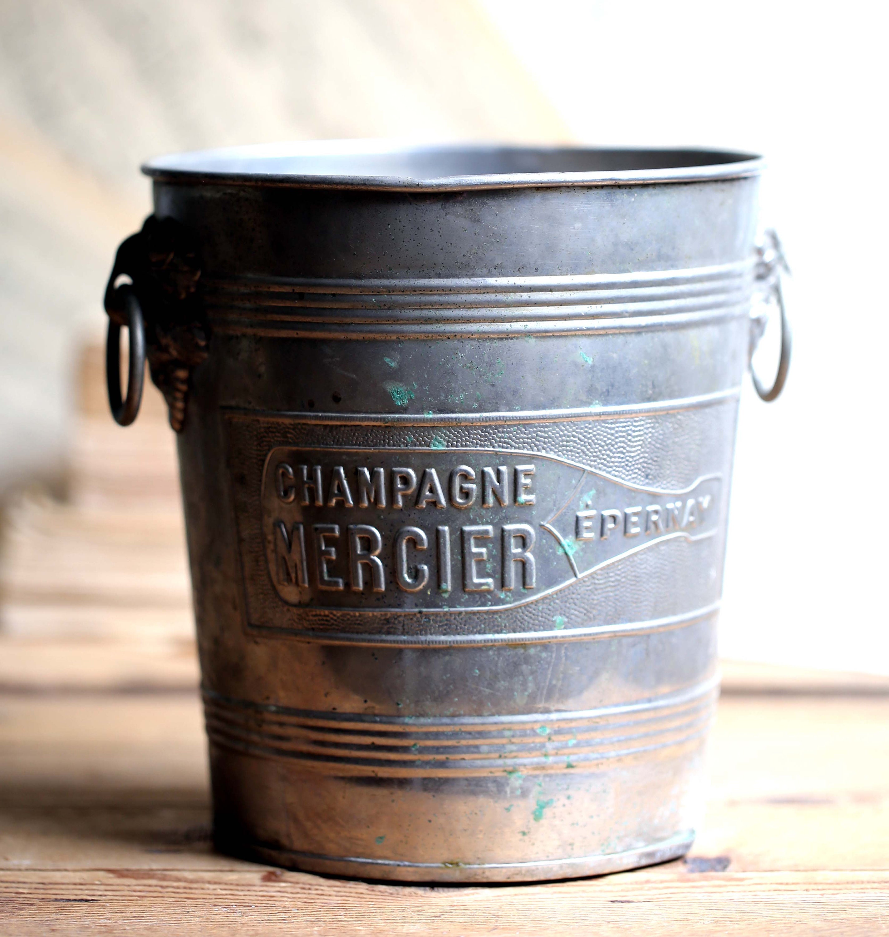 Seau à champagne MERCIER - Epernay - vintage ancien