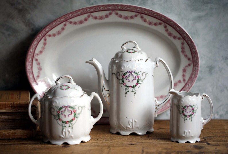 Antique Limoges Porcelain Coffee Service Coffee Pot/teapot & Etsy
