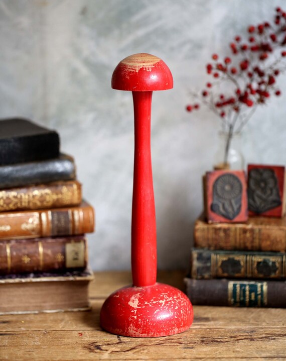 Antique French Wooden Hat Stand Turned Wood Milliners Hat Form Etsy