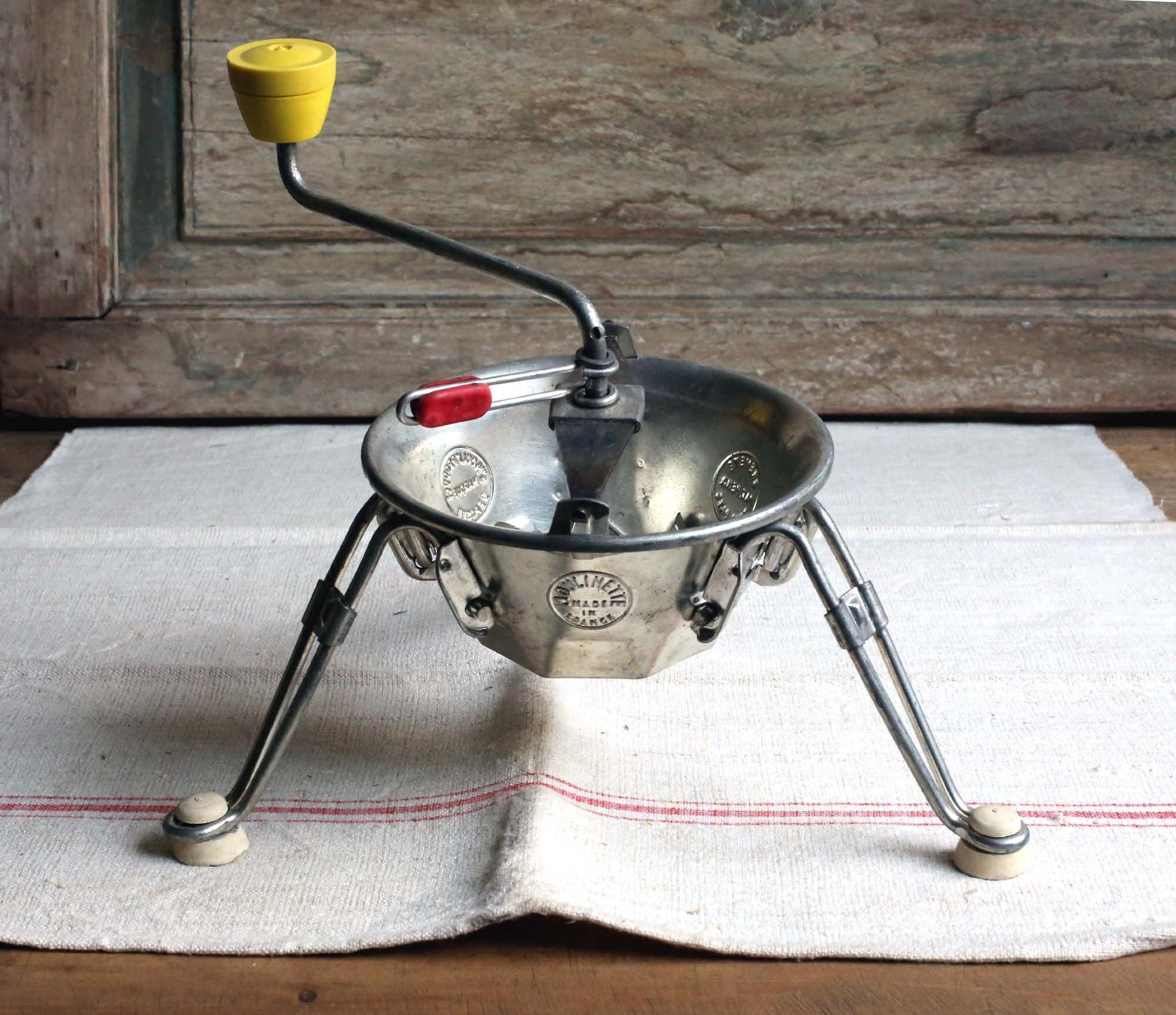 Vintage French Camping Outdoor Mobile Travel Paraffin Etc. Cooker Cooking Food  Warmer Tall Trivet Circa 1920-30's / EVE 