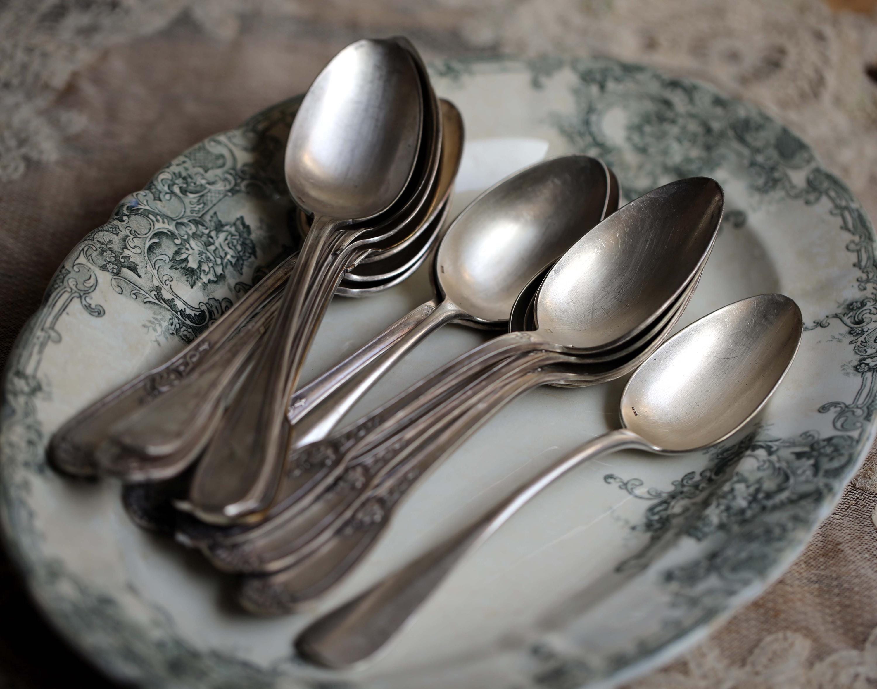 Old Pewter Flatware - Etsy
