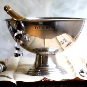 Large Champagne Bath Vintage French Ice Bucket Wine Cooler Beer Tub Party Decor Diams Bar