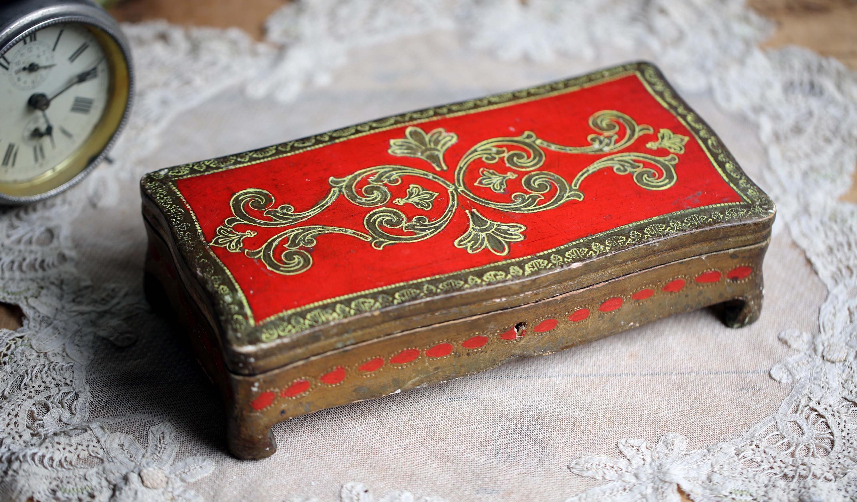 ビンテージ Florentine調 ジュエリーボックス