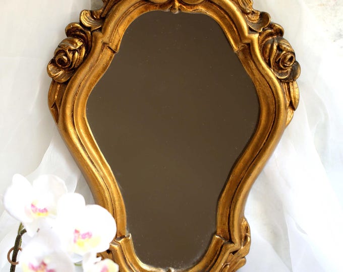 Ornate Vintage Florentine Mirror Italian Rococo Style Gold Mercury ...
