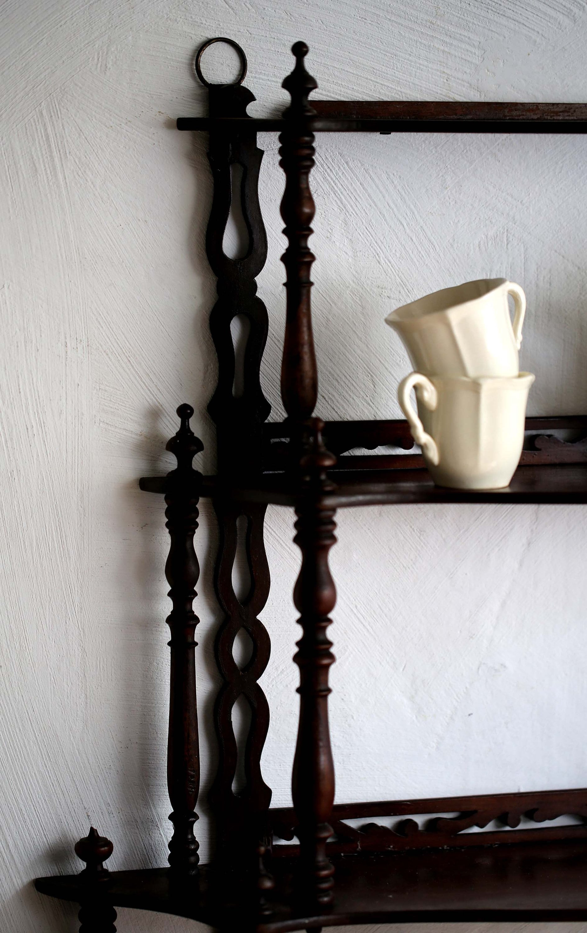 Vintage French Shelving Furniture Wooden Display Wall Shelf Etsy