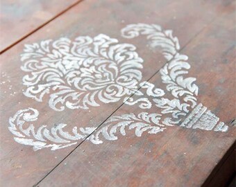 Reusable Stencil With Filigree Motif Paint Stencil JDL Shabby French Vintage