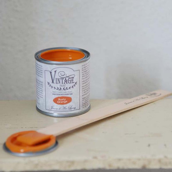 Pintura para muebles vintage Peinture A La Craie Rusty Orange 100ml Shabby French Vintage