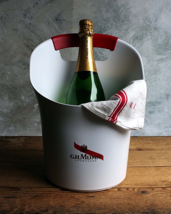 Vintage French Cordon Rouge G.h.mumm Co Champagne Ice Bucket Red