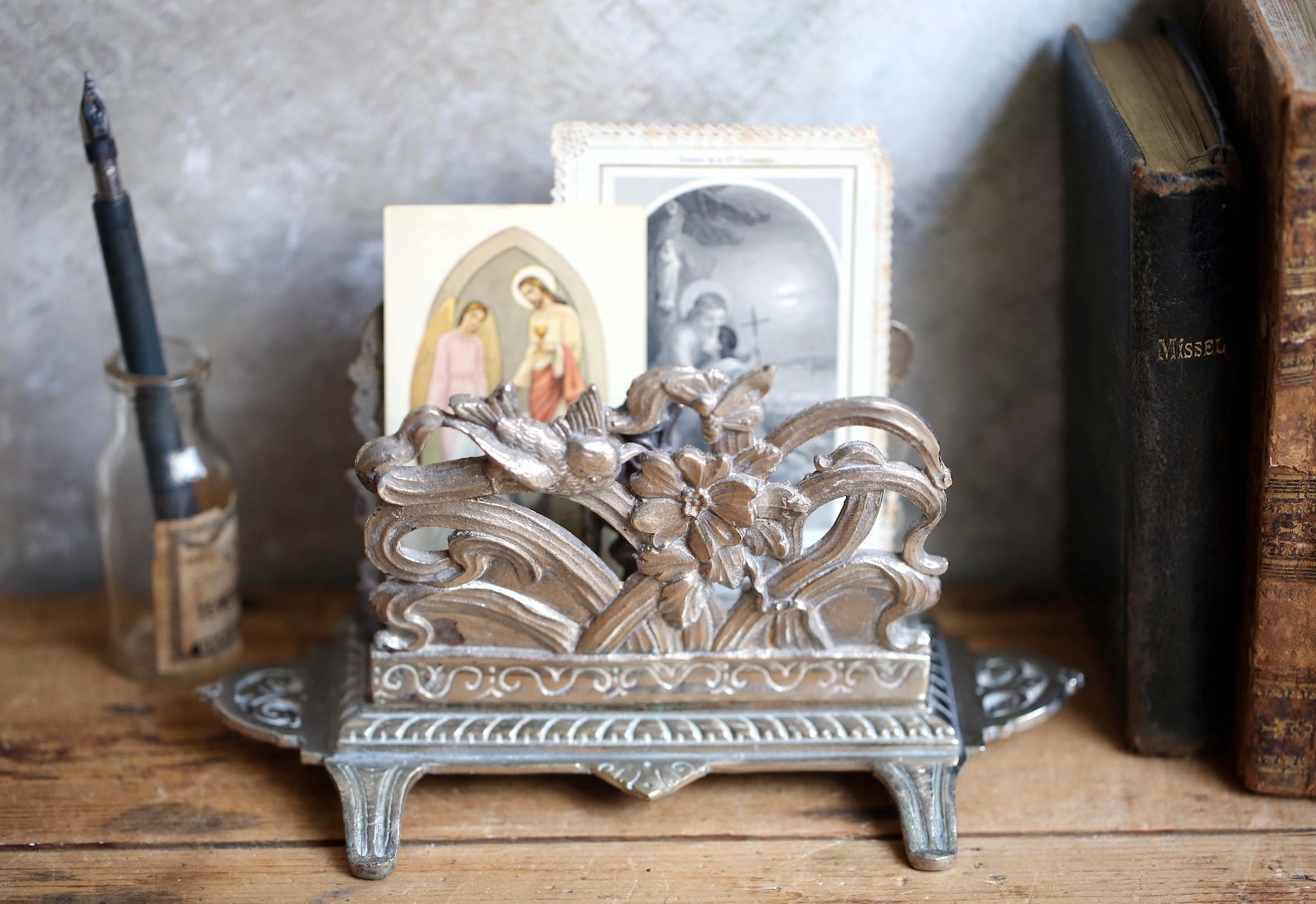 French Letter Rack Antique Letter Rack Art Nouveau French Paper Holder Desk Ornament - Etsy