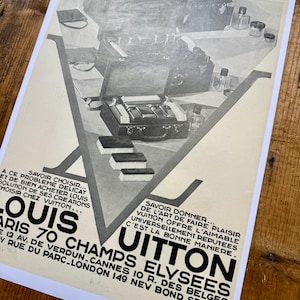 Vintage Louis Vuitton Poster - Etsy