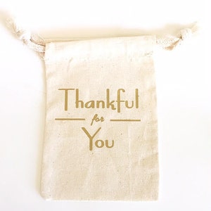 Thanksgiving Table Decor Fall Table decor Thankful for you Favor bag image 6