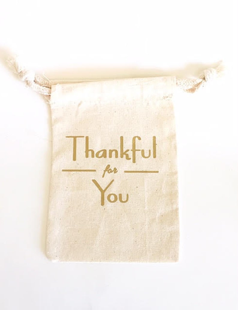 Thanksgiving Table Decor Fall Table decor Thankful for you Favor bag image 6