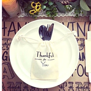 Thank you gift bag for employee gift | Fall table decor