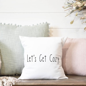 Farmhouse valentines day decor | 18x 18 20x20 Pillow cover with soft velvet lettering |  Valentine&#39;s Day pillow cover